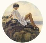 水粉大师Steve Hanks 349-Watching the Waves